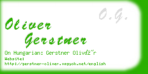 oliver gerstner business card